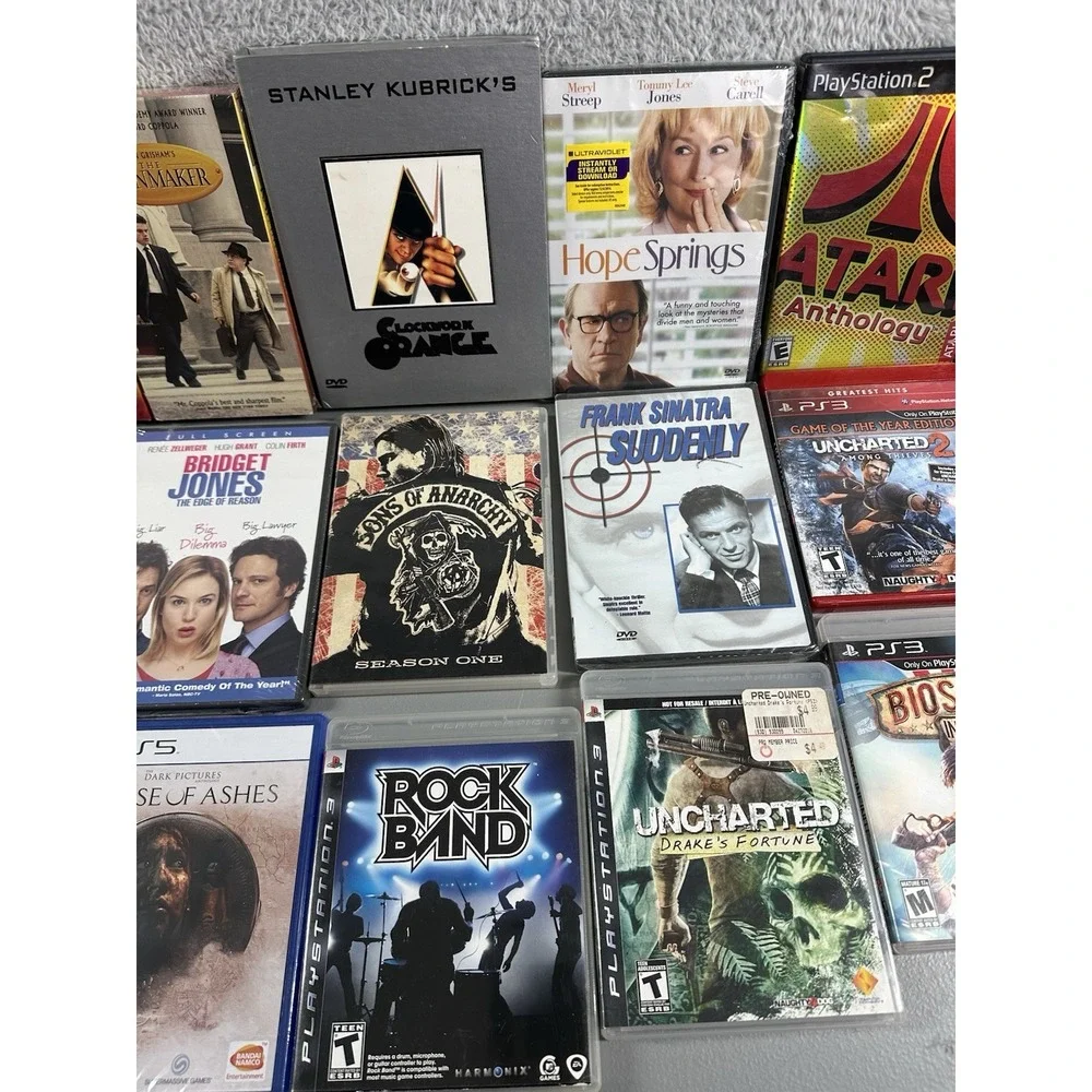 Media Bundle CDs DVD Video Games VHS Movies PC Music‎ Reseller Lot